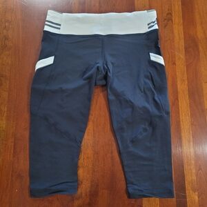 Lululemon Capri Yoga Pant In Black and White